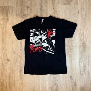 Misfits Graphic Band T-Shirt JFK Bullet Design Black Medium Horror Punk Tee